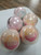 5 pcs Simple pleasure Glow Time Mango Lilac Mint Scented Bath Bombs 6.35oz Fizz