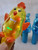 CoolLite Light Up Spinner Toy Easter Bunny Battery OP Hand Held 3+ Lot of 4