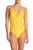ROBIN PICCONE Chira V-neck One-piece Swimsuit Size 6 Sun Glow