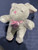 Grey  W Pink Glitter Plush Bunny Rabbit 10”