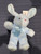 Light Blue W Glitter Plush Bunny Rabbit 10”