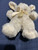 Light Brown W Glitter Plush Bunny Rabbit 10”