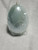 Pottery Barn Egg Shaped Wax Candle Light Blue Decor  5.2" high