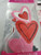 Valentine's Day Treat bags with Ties Multi-Colored Hearts Shapes lot of 10 packs