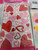 Valentine's Day Treat bags with Ties Multi-Colored Hearts Shapes lot of 10 packs