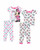 MINNIE MOUSE Toddler Girls 4pc Minnie Mouse Cotton Sleep Set 2T