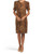 CATHERINE MALANDRINO Animal Print Jersey Dress XS