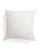 White Linen Look Metallic Embroidery Pillow Duck Feathers 24" x 24" THRO