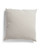 White Linen Look Metallic Embroidery Pillow Duck Feathers 24" x 24" THRO