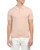 REISS Varsity Short Sleeve 100% Cotton Polo L soft pink / blush