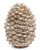 BELLA LUX 6" Pinecone Candle With Glitter large Gold