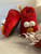 Unisex Size 9/10 Plush Red Elmo Ankle High Slippers Non-Slip Shoes