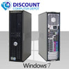 Right Side View Refurbished Dell Optiplex 760 3 GHz Dual Core Core 2 Duo Small Desktop 4GB 250GB Windows 7, (win 7)