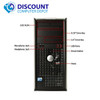 Rear Side View Dell Optiplex 780 Windows 10 Pro Tower Computer PC 3.0GHz 8GB 500GB w/19" LCD and WIFI