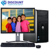 Front View Dell Optiplex 780 Windows 10 Pro Tower Computer PC 3.0GHz 8GB 500GB w/19" LCD and WIFI