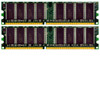 Right Side View Kingston 2GB 2x1GB PC3200U 400MHz Low Density DDR Non-ECC Desktop Ram Memory
