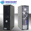 Rear Side View Dell  Windows 10 Pro Desktop Computer Core 2 Duo 2.93 PC 6GB WiFi DVD 17" LCD
