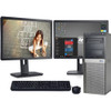 Cheap, used and refurbished Dell Optiplex 7010 Computer Tower i5 3.2GHz 8GB 500GB Win 10 Pro Dual 22" LCD'S