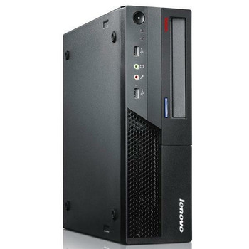 Right Side View Lenovo M58 C2D 2.1GHz 1st gen Desktop 4GB RAM 250GB Reg SATA Win 10 Home 19" LCD and WIFI