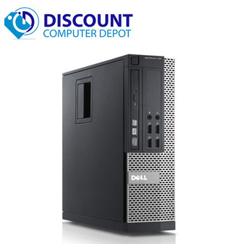 Right Side View Dell Optiplex 7010 Desktop Computer PC Quad i5 4GB 500GB 3.1GHz Windows 10 Pro Dual Out Video With mouse and Keyboard and WIFI