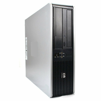 Right Side View HP DC Desktop Computer PC Tower Intel Dual Core 4GB 500GB DVDRW WiFi 19" LCD