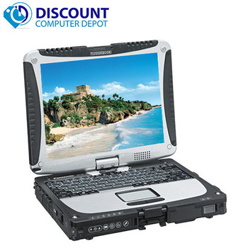 Right Side View Panasonic Toughbook CF19 Core 2 Duo Laptop Computer Windows 10 Pro 13" 4GB 250GB and WIFI