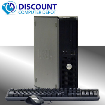 Cheap, used and refurbished Lot of 5 Dell Windows 10 Pro Desktop Computer Core 2 Duo PC 6GB 1TB DVDRW 19" LCD