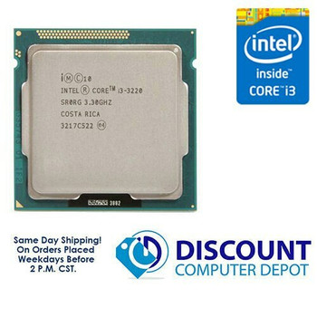 Cheap, used and refurbished Intel Core i3-3220 3.30GHz Dual-Core CPU Computer Processor LGA1155 Socket SR0RG