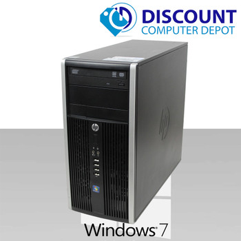 Right Side View HP 6000 Pro Desktop Computer Tower Intel C2D 4GB 500GB DVD-ROM Win7-64 Home Key-Mice