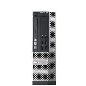 Right Side View (6 units) Dell Optiplex 390 Core i3 SFF with 4GB RAM 250GB HD Windows 10 Pro Dual Screen Ready with Splitters  plus (2 Units) Dell E1916H 19" LED Monitors