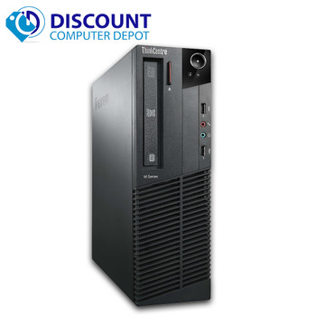 Cheap, used and refurbished Lenovo M82 Windows 10 Pro Desktop Computer PC Intel Quad Core i5 3.1GHz 8GB 500GB Dual Out Video and WIFI
