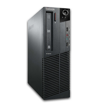 Front View Lenovo M82 Windows 10 Pro Desktop Computer PC Intel Quad Core i5 3.1GHz 8GB 500GB Dual Out Video and WIFI