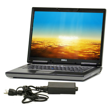 Right Side View Refurbished Dell  D620 1.8 GHz Dual Core, Laptop-Notebook 4GB 80GB Windows 7, (win 7) Pro