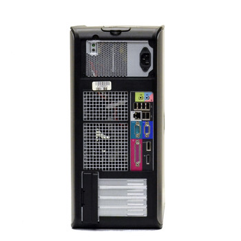 Right Side View Refurbished Dell Optiplex 780 3 GHz Dual Core, Core 2 Duo Tower 4GB 160GB Windows 7, (win 7) Pro