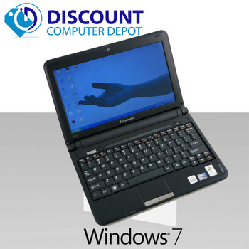 Right Side View Lenovo Ideapad S10e Mini 10.1" Netbook Windows 7 1GB Ram 80GB Hard Drive WiFi Power Adapter