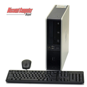 Left Side View Refurbished HP DC7800 2.3 GHz Dual Core, Core 2 Duo Desktop 8GB 250GB Windows 7, (win 7) Pro