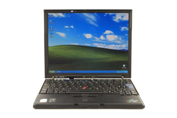 Front View Refurbished Lenovo-IBM X60 1.8 GHz Dual Core, Laptop/Notebook 2GB 250GB Windows 7 Pro