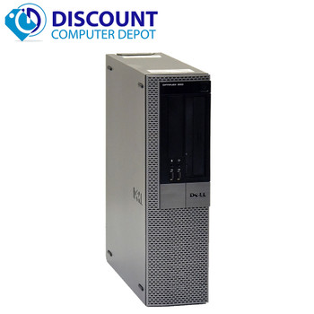 Right Side View Dell Optiplex 960 Windows 10 Desktop Computer 3.0GHz Core 2 Duo 8GB 160GB Keyboard and Mouse