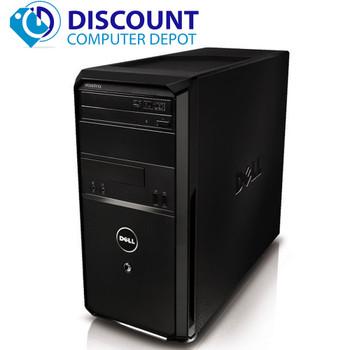 Cheap, used and refurbished Dell Vostro 460 Desktop Computer Tower PC Quad i7 3.4GHZ 8GB 1TB Win10 Pro and WIFI