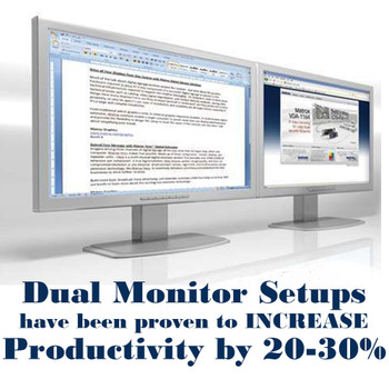 Right Side View Dell Optiplex 960 Windows 10 Pro Desktop 3.0 GHz Core2Duo 8GB 1TB Dual "20 LCD and WIFI