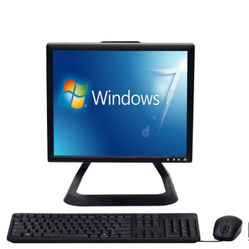 Right Side View Dell All-In-One Desktop Computer PC Windows 7 Core 2 Duo 4GB 80GB 2.93GHz 17" LCD, WiFi