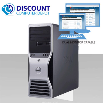 Cheap, used and refurbished Dell Precision 490 Windows 10 Pro Desktop Computer Xeon 8gb 500gb Dual Video Out