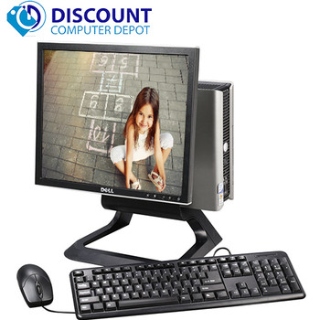 Cheap, used and refurbished Dell Optiplex All In One Desktop Computer Windows 10 Core 2 Duo 4GB 160GB 17"LCD