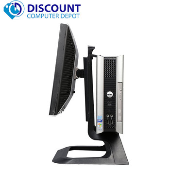 Right Side View Dell Optiplex All In One Desktop Computer Windows 10 Core 2 Duo 4GB 160GB 17"LCD