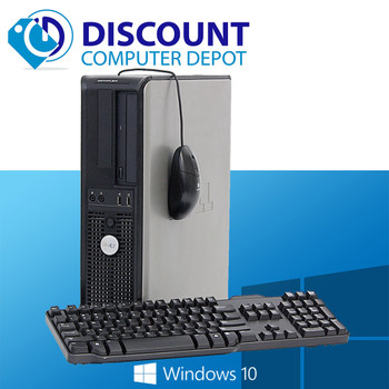 Front View Dell Optiplex Windows 10 Desktop Computer PC Core2Duo 3.0GHz 4gb 1TB HD