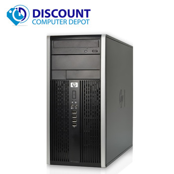 Right Side View HP 6000 Pro Desktop Computer Tower PC Intel C2D 3.0GHz 4GB 250 DVD-RW Windows 10 and WIFI