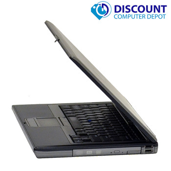 Right Side View Fast Dell Latitude 14" Windows 10 Laptop Computer 1.8GHZ Core 2 Duo 2GB 80GB HDD DVD WiFi
