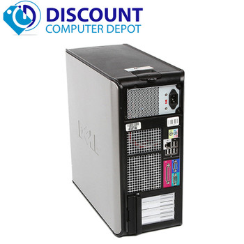 Right Side View Fast Dell Optiplex Windows 10 Pro Desktop Computer Core 2 Duo 2.13GHz 4GB 1TB