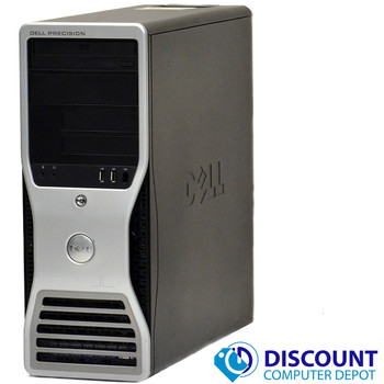 Right Side View Dell Precision 390 Windows 10 Pro 3.0GHz Computer 4gb 500gb DVD HDMI Out Video and WIFI