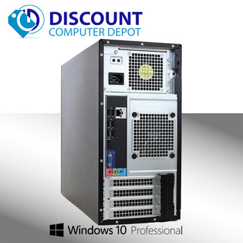 Right Side View Dell 390 Desktop Computer Quad Core I5 Windows 10 Pro HDMI 3.1GHz 4GB 500GB